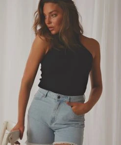 Afends Shelby Denim Cut Off Short - Stone Blue 9 Afends Shelby Denim Cut Off Short - Stone Blue