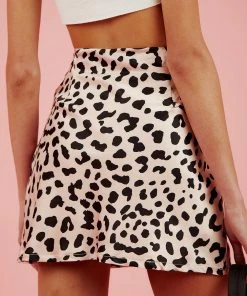 Peppermayo Ella May Mini Skirt - Pink Leopard