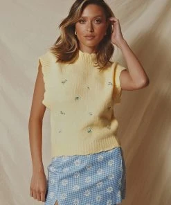 Peppermayo New & Most Loved Buttercup Sweater Vest - Yellow