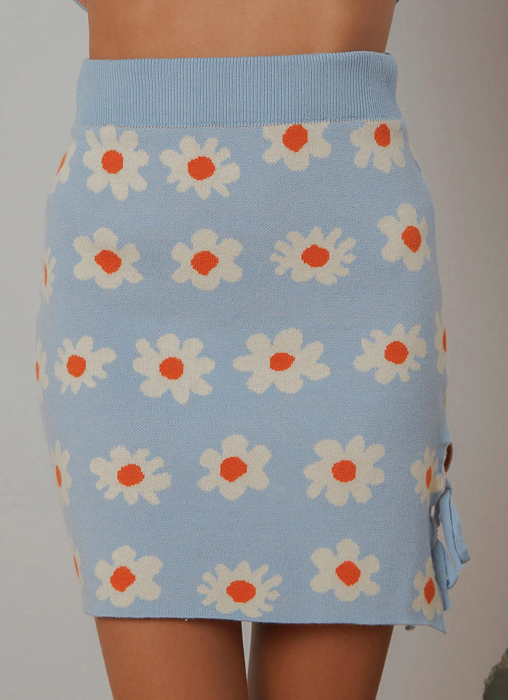 Peppermayo New & Most Loved Sunkissed Knit Mini Skirt - Blue Peppermayo New & Most Loved Sunkissed Knit Mini Skirt - Blue