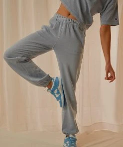 Champion Vintage Dye Boyfriend Jogger - Wildflower Blue New & Most Loved