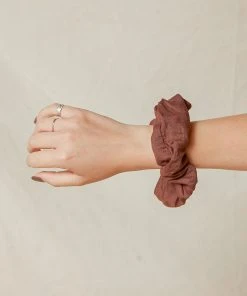 Peppermayo Exclusive Luxembourg Scrunchie - Choc Brown