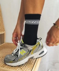 Huffer Crew Sock - Black