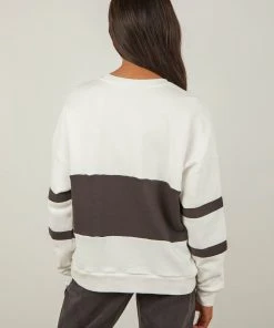 Abrand A Oversized Panelled Sweater - White Black New & Most Loved 11 Abrand A Oversized Panelled Sweater - White Black New & Most Loved