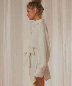 Peppermayo Exclusive Sianne Mini Shirt Dress - White New & Most Loved 12 Peppermayo Exclusive Sianne Mini Shirt Dress - White New & Most Loved