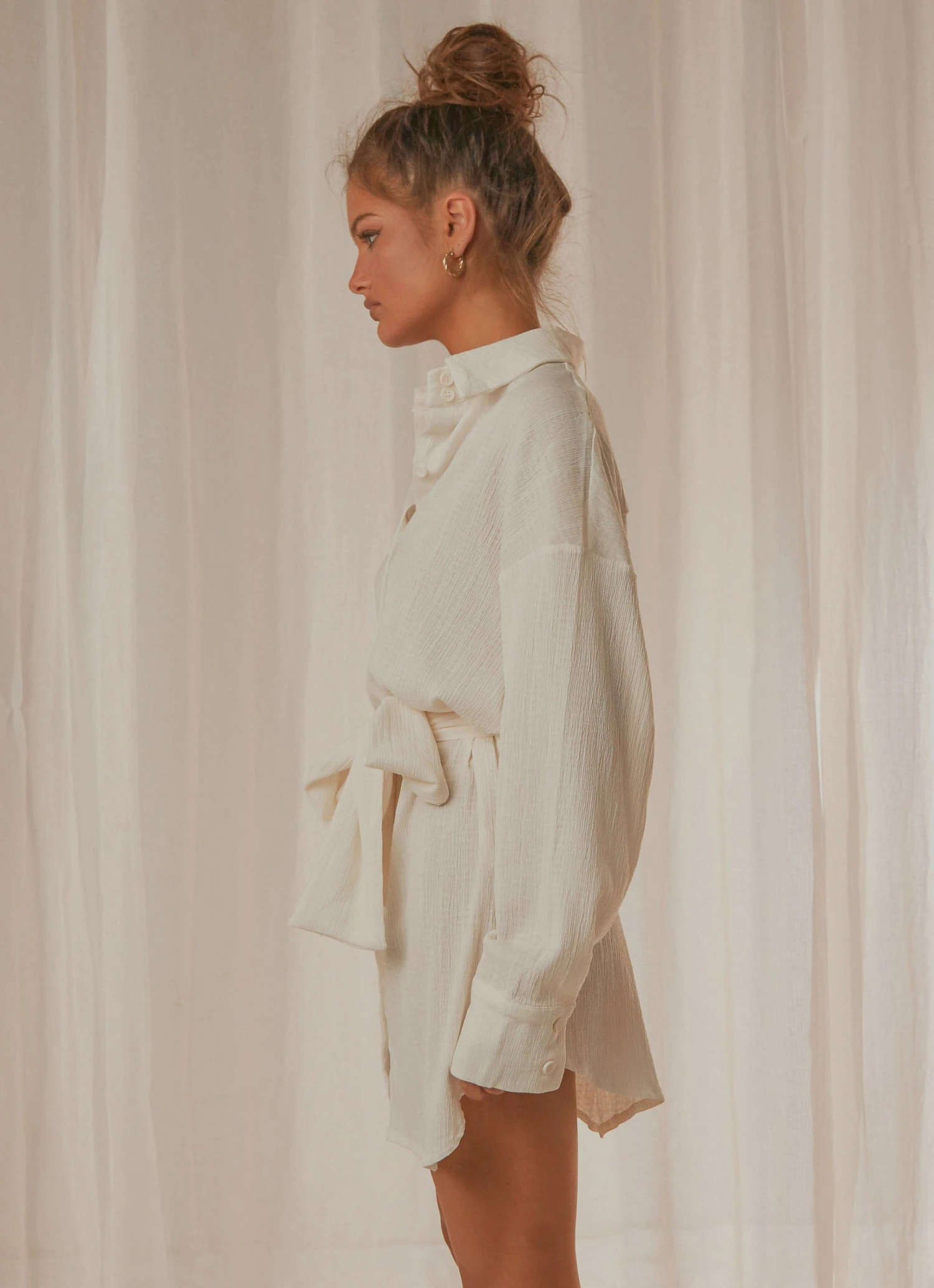 Peppermayo Exclusive Sianne Mini Shirt Dress - White New & Most Loved 7 Peppermayo Exclusive Sianne Mini Shirt Dress - White New & Most Loved