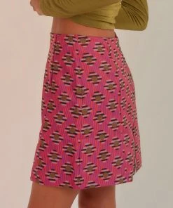 Peppermayo Midnight In Paris Mini Skirt - Pink New & Most Loved 10 Peppermayo Midnight In Paris Mini Skirt - Pink New & Most Loved