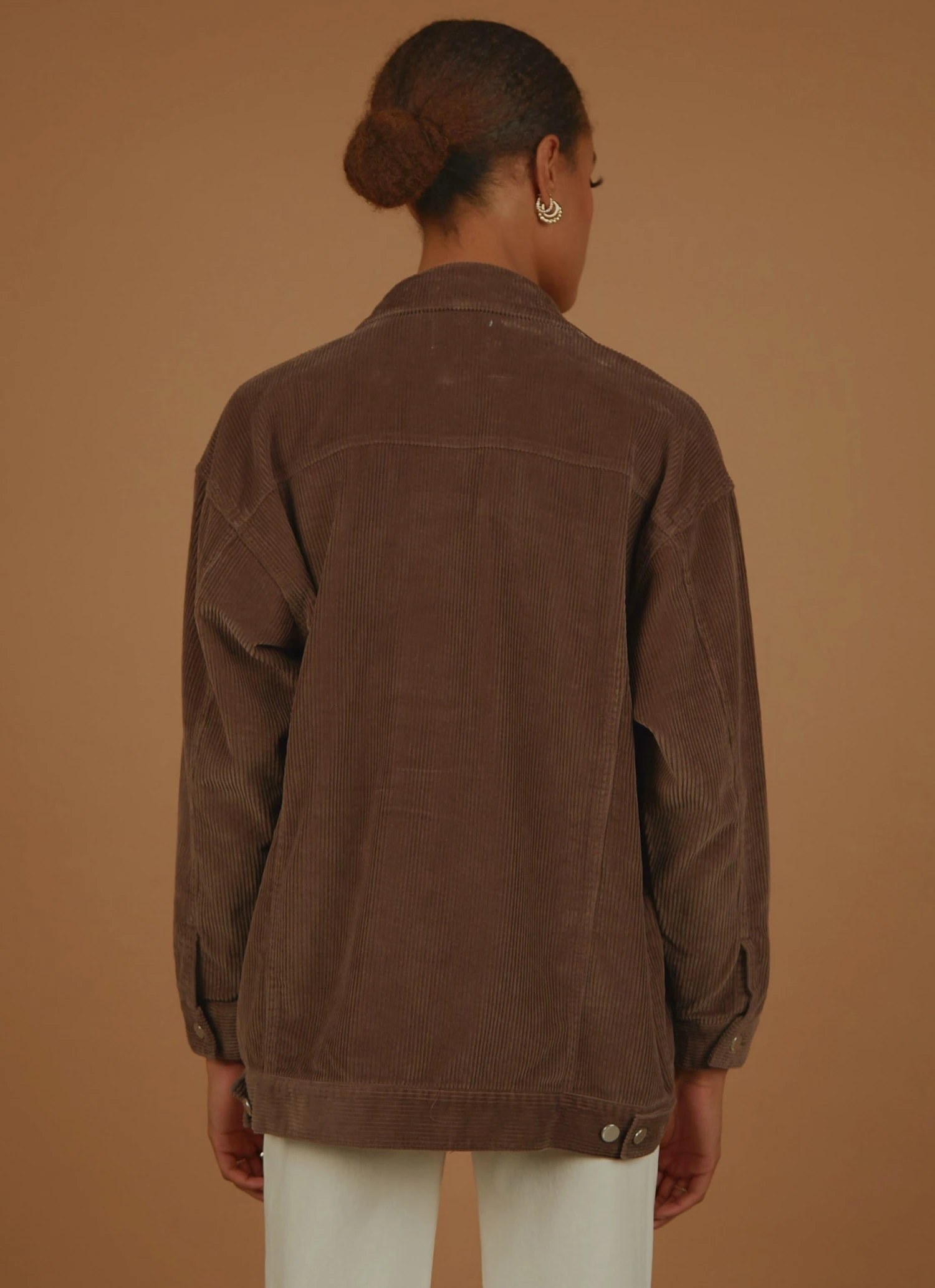 Nude Lucy Binx Longline Cord Jacket - Smoke 8 Nude Lucy Binx Longline Cord Jacket - Smoke