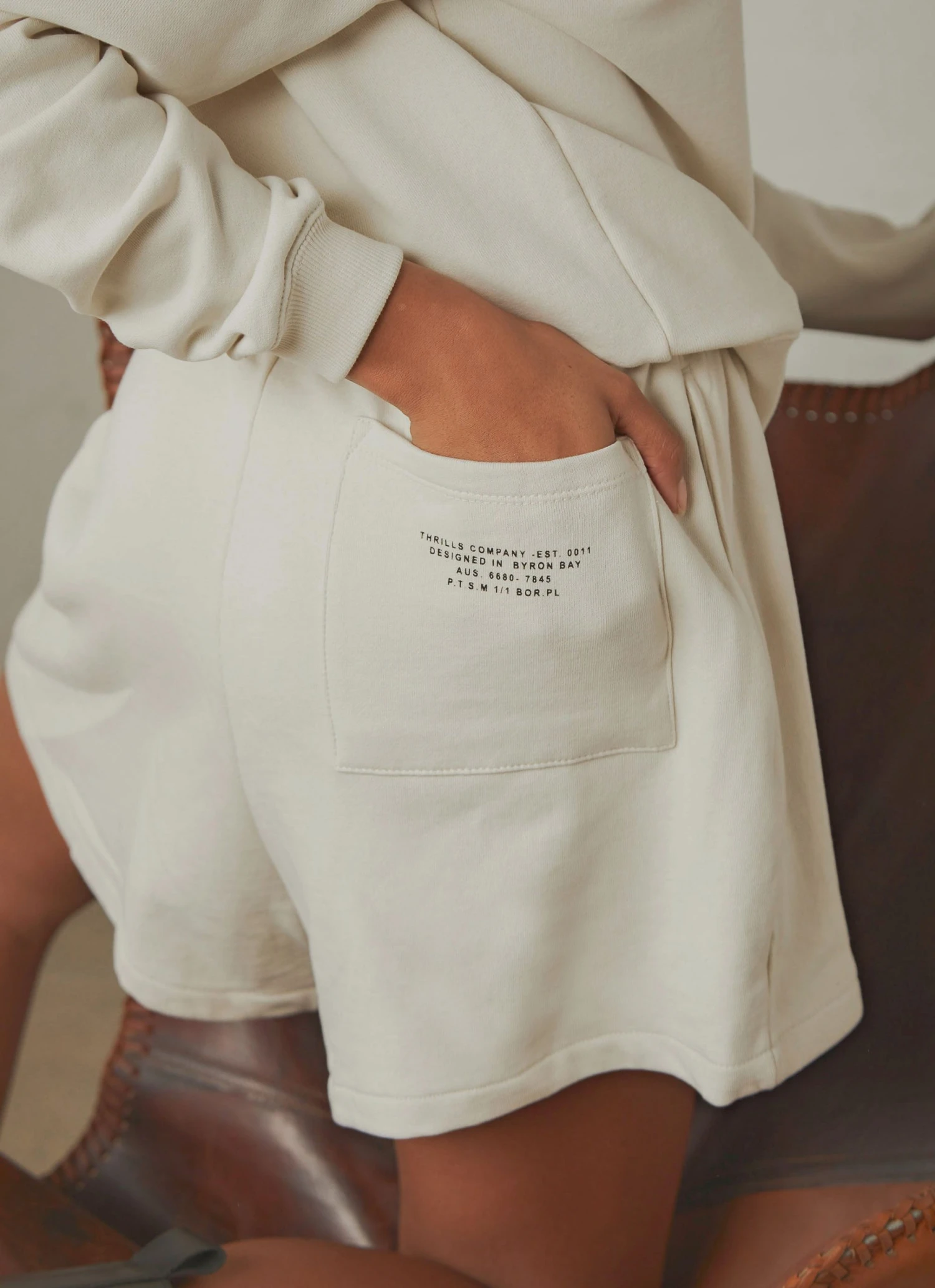 Thrills Established Fleece Short - Heritage White New & Most Loved 4 Thrills Established Fleece Short - Heritage White New & Most Loved