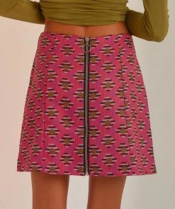 Peppermayo Midnight In Paris Mini Skirt - Pink New & Most Loved 11 Peppermayo Midnight In Paris Mini Skirt - Pink New & Most Loved