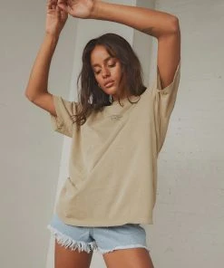 Thrills Established Merch Fit Tee - Vintage Khaki