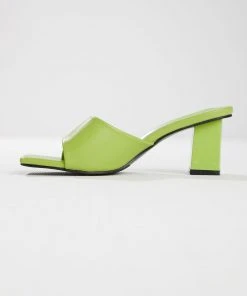 Cult Avenue New & Most Loved Dixie Mule Heel - Lime Green