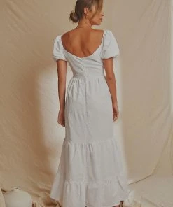 National Breast Cancer Foundation X Peppermayo Europe Local Linen Maxi Dress - White 7 National Breast Cancer Foundation X Peppermayo Europe Local Linen Maxi Dress - White