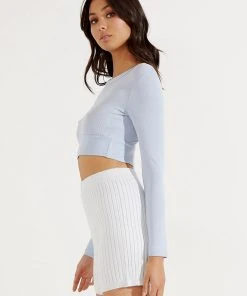 Peppermayo Breakeven Cropped Top - Blue 10 Peppermayo Breakeven Cropped Top - Blue