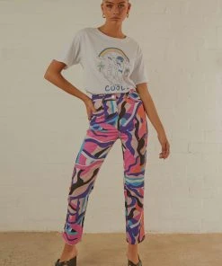 Peppermayo Exclusive Electric Avenue Pants - 80s Retro
