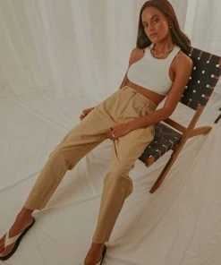 Nude Lucy New & Most Loved Elina Tailored Pant - Tan