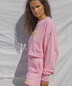 Vacancy Supply Arrival Cropped Jumper - Pink Soda 6 Vacancy Supply Arrival Cropped Jumper - Pink Soda