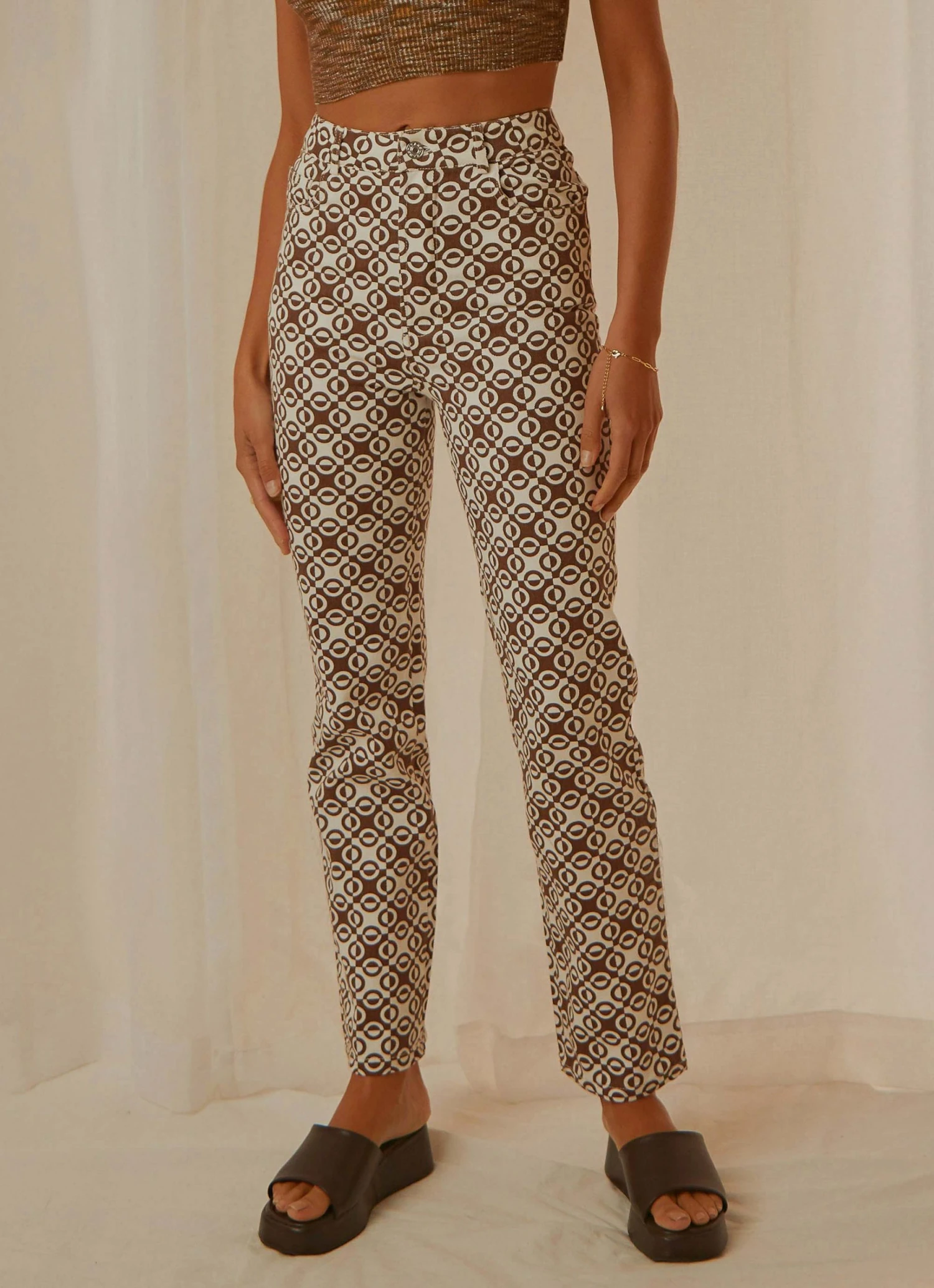 Peppermayo Exclusive Electric Avenue Pants - Choc Retro 6 Peppermayo Exclusive Electric Avenue Pants - Choc Retro