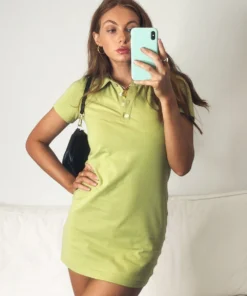 Peppermayo New Dresses Give Me Honey Mini Dress - Sage 11 Peppermayo New Dresses Give Me Honey Mini Dress - Sage