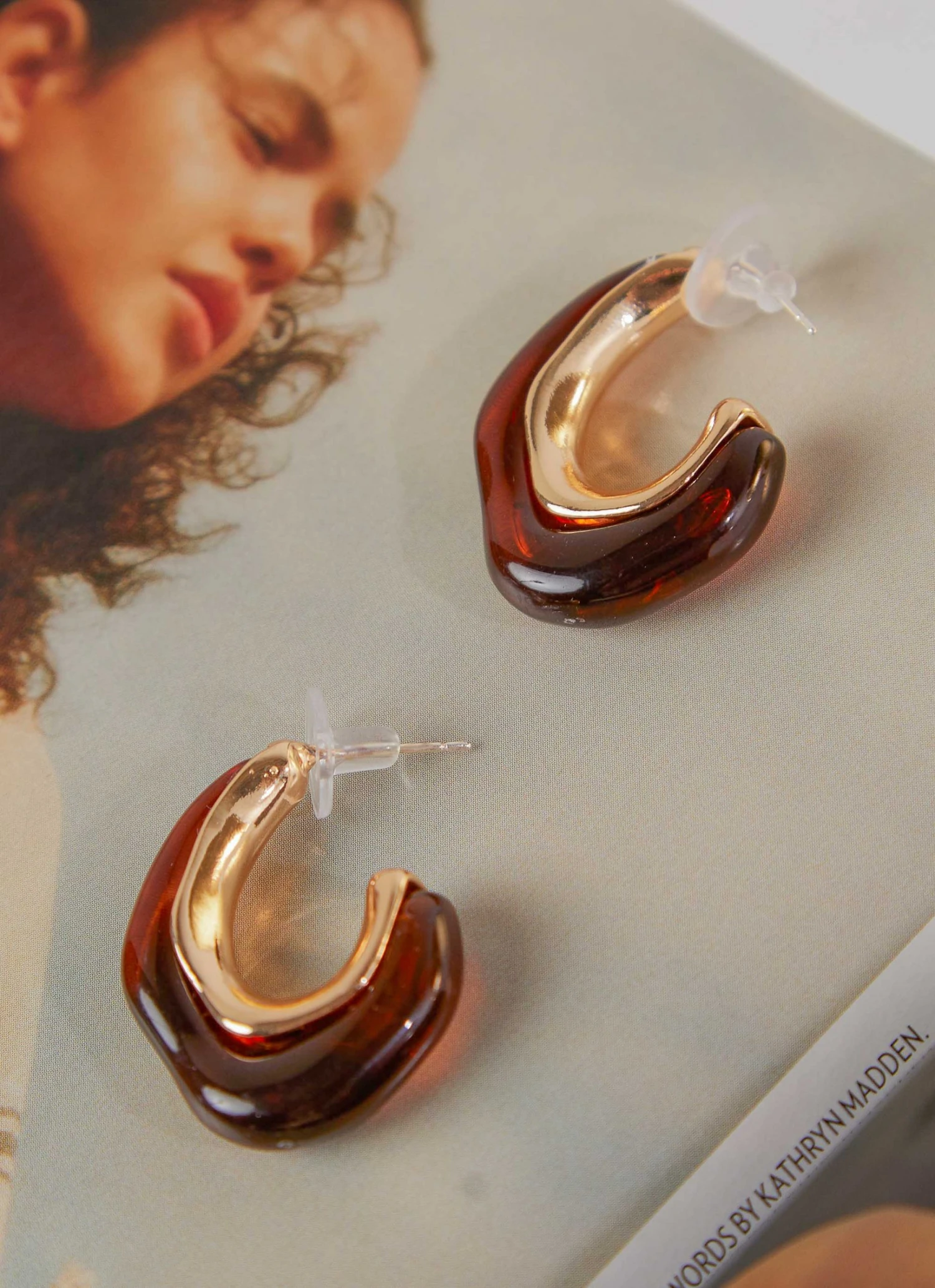 Peppermayo New & Most Loved Moment In Time Earrings - Brown 5 Peppermayo New & Most Loved Moment In Time Earrings - Brown