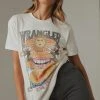 Wrangler Loose Lips SS Tee - White 2 Wrangler Loose Lips SS Tee - White