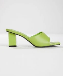 Cult Avenue New & Most Loved Dixie Mule Heel - Lime Green