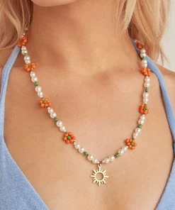 Riley Hubatka X Peppermayo New & Most Loved Here Comes The Sun Bead Necklace - Multi 8 Riley Hubatka X Peppermayo New & Most Loved Here Comes The Sun Bead Necklace - Multi