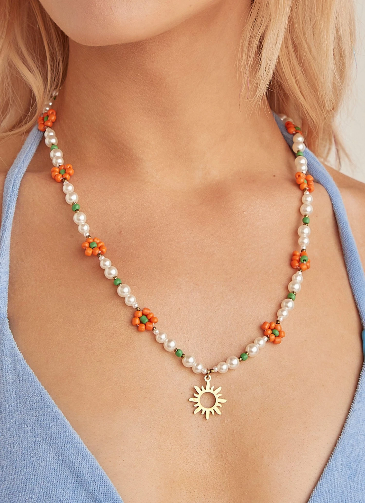 Riley Hubatka X Peppermayo New & Most Loved Here Comes The Sun Bead Necklace - Multi 5 Riley Hubatka X Peppermayo New & Most Loved Here Comes The Sun Bead Necklace - Multi