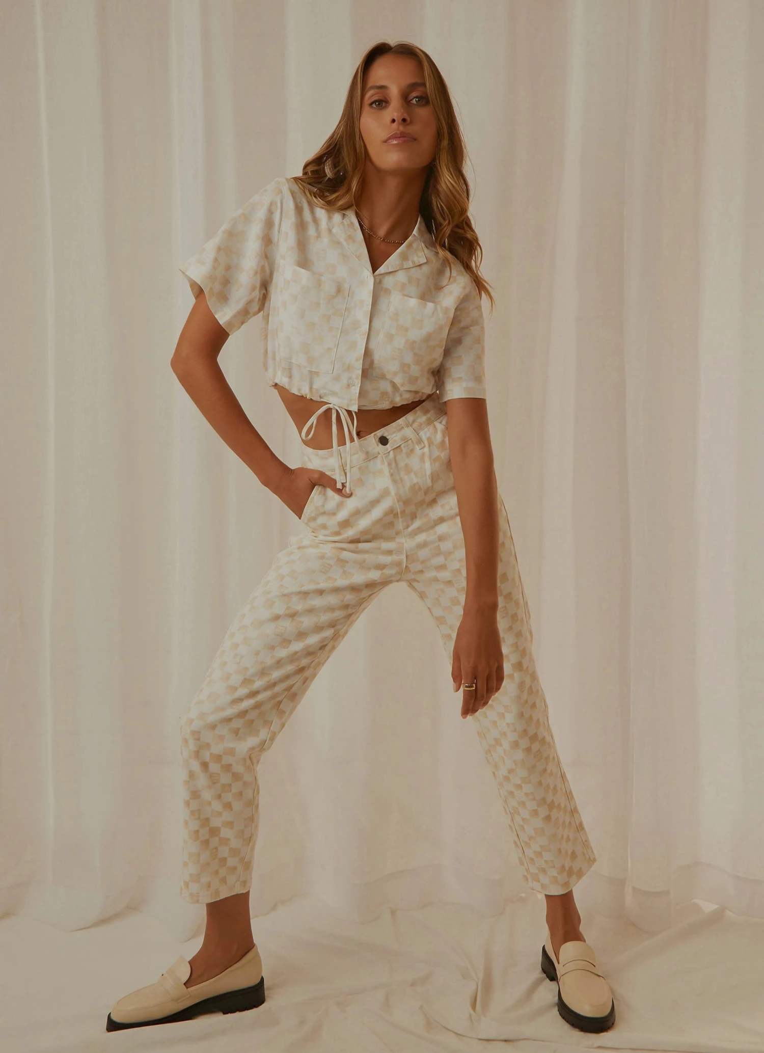 Cools Club California Pant - Sand Checker New & Most Loved 3 Cools Club California Pant - Sand Checker New & Most Loved