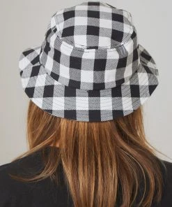 Afends New & Most Loved Gingham Bucket Hat - Black/ White