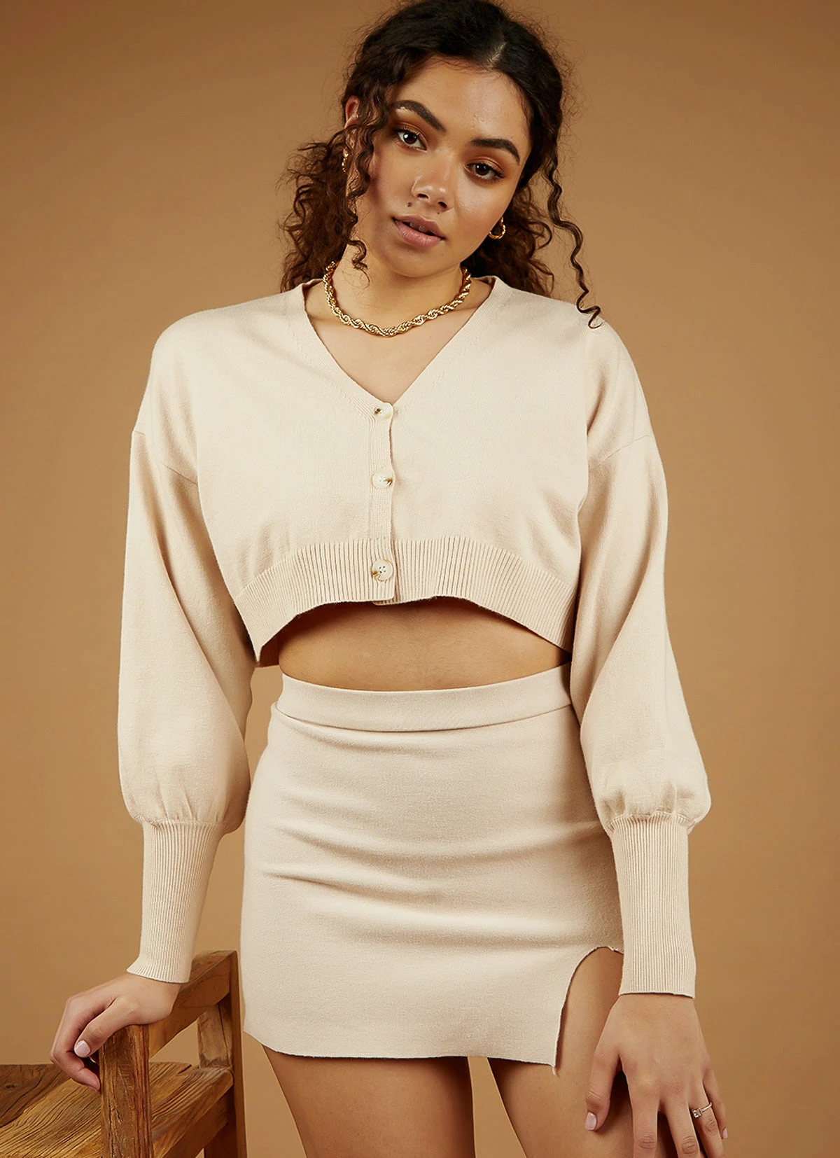 Peppermayo Better For Now Knit Cardigan - Beige New & Most Loved 4 Peppermayo Better For Now Knit Cardigan - Beige New & Most Loved