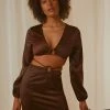 Peppermayo Exclusive Musier Crop Top - Chocolate New & Most Loved 1 Peppermayo Exclusive Musier Crop Top - Chocolate New & Most Loved