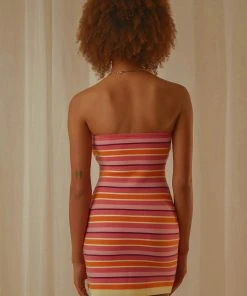 Peppermayo Exclusive Yasmine Knit Mini Dress - Pink Stripe 7 Peppermayo Exclusive Yasmine Knit Mini Dress - Pink Stripe