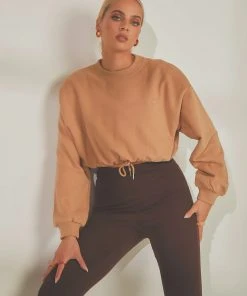 Lee Cinched Sweater Iced Cofee - Iced Cofee New & Most Loved