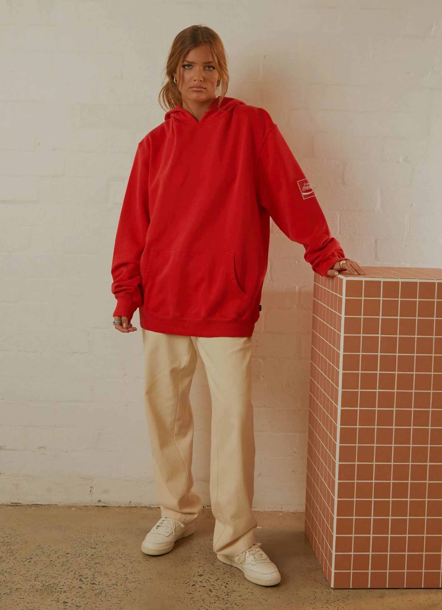 Rolla's Coca Cola Hoodie - Coke Red 5 Rolla's Coca Cola Hoodie - Coke Red