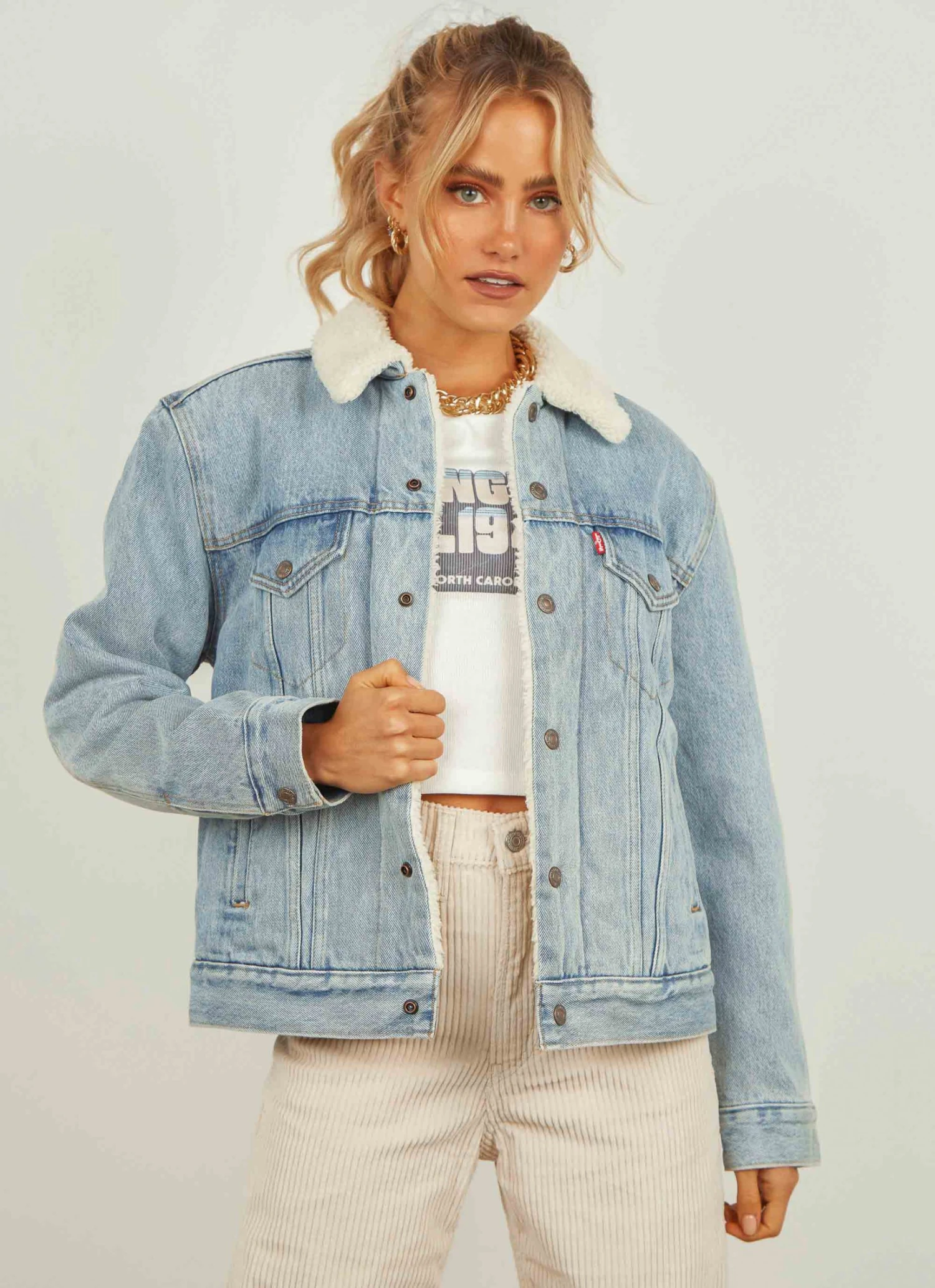 Levi's Ex BF Sherpa Trucker Jacket - Strangerways New & Most Loved 5 Levi's Ex BF Sherpa Trucker Jacket - Strangerways New & Most Loved