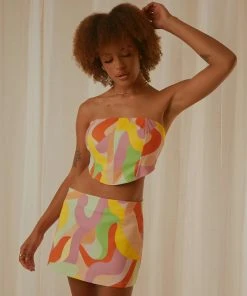 Peppermayo Exclusive Morning Market Mini Skirt - Paloma