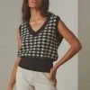 Peppermayo Afternoon Moments Knit Vest - Black And White New & Most Loved
