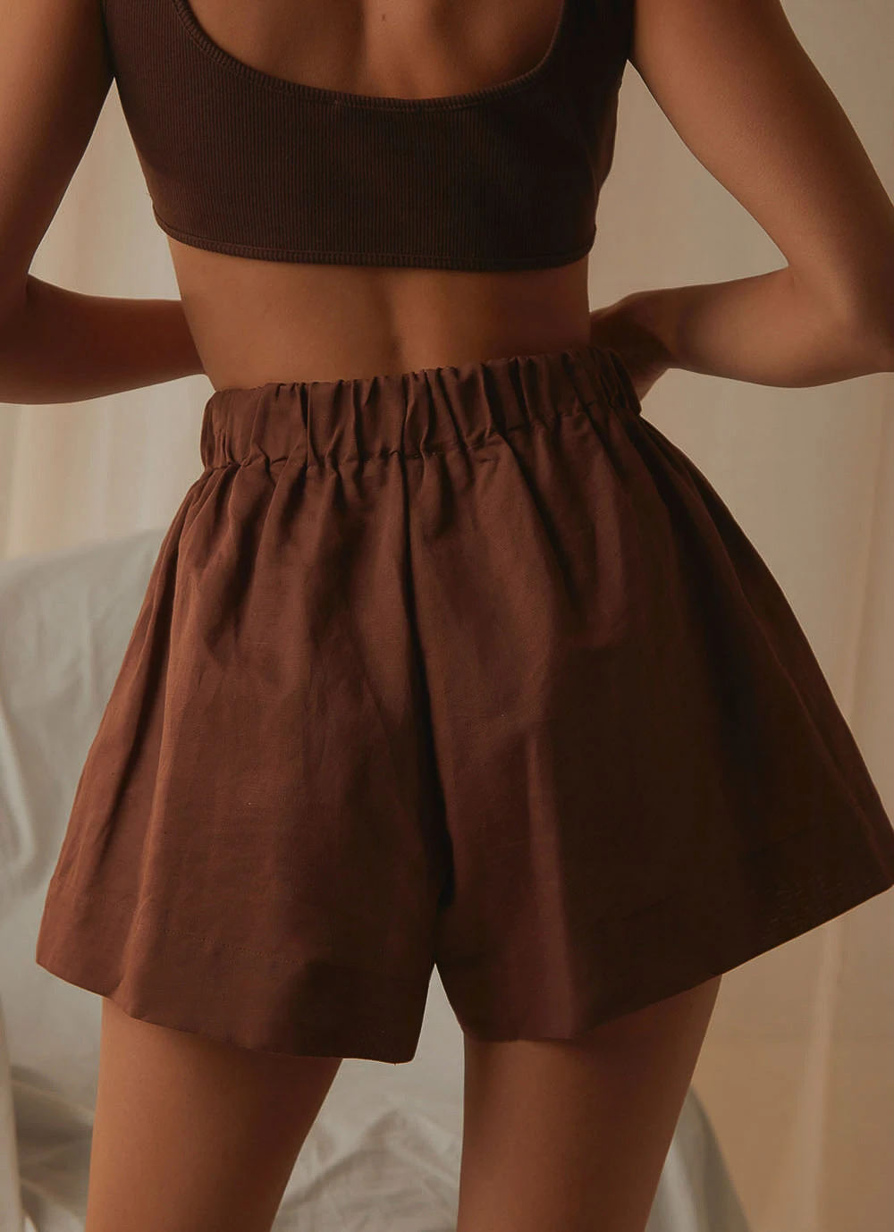 Peppermayo Exclusive Promenade Linen Shorts - Choc Brown 6 Peppermayo Exclusive Promenade Linen Shorts - Choc Brown