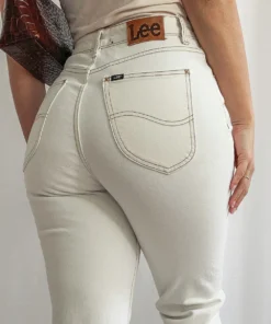 Lee High Mom Jeans - Ecru New Bottoms