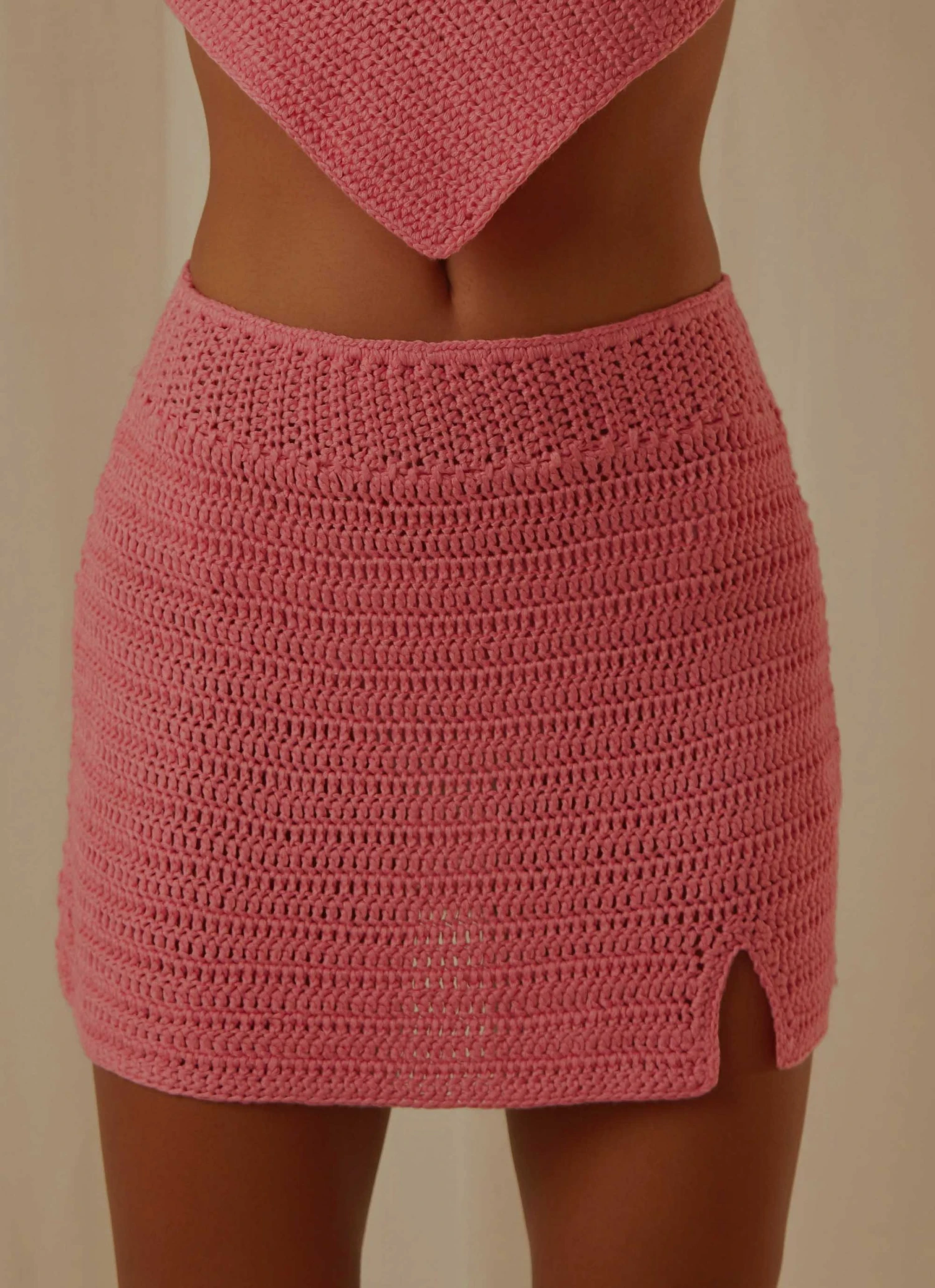 Peppermayo Exclusive Island Sun Crochet Mini Skirt - Pink 6 Peppermayo Exclusive Island Sun Crochet Mini Skirt - Pink