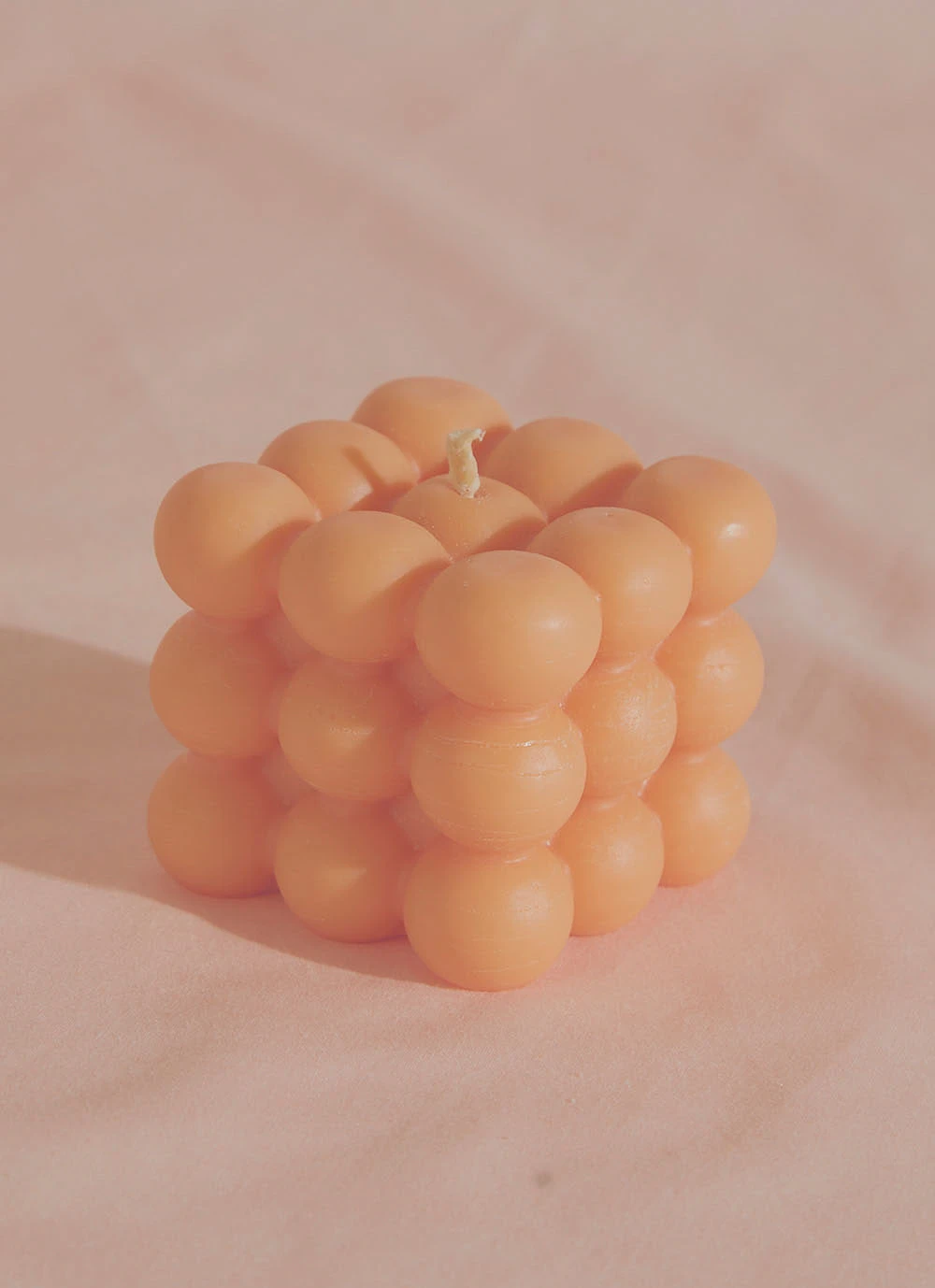 Manara Home Bubble Cube Candle - Orange New Accessories 5 Manara Home Bubble Cube Candle - Orange New Accessories