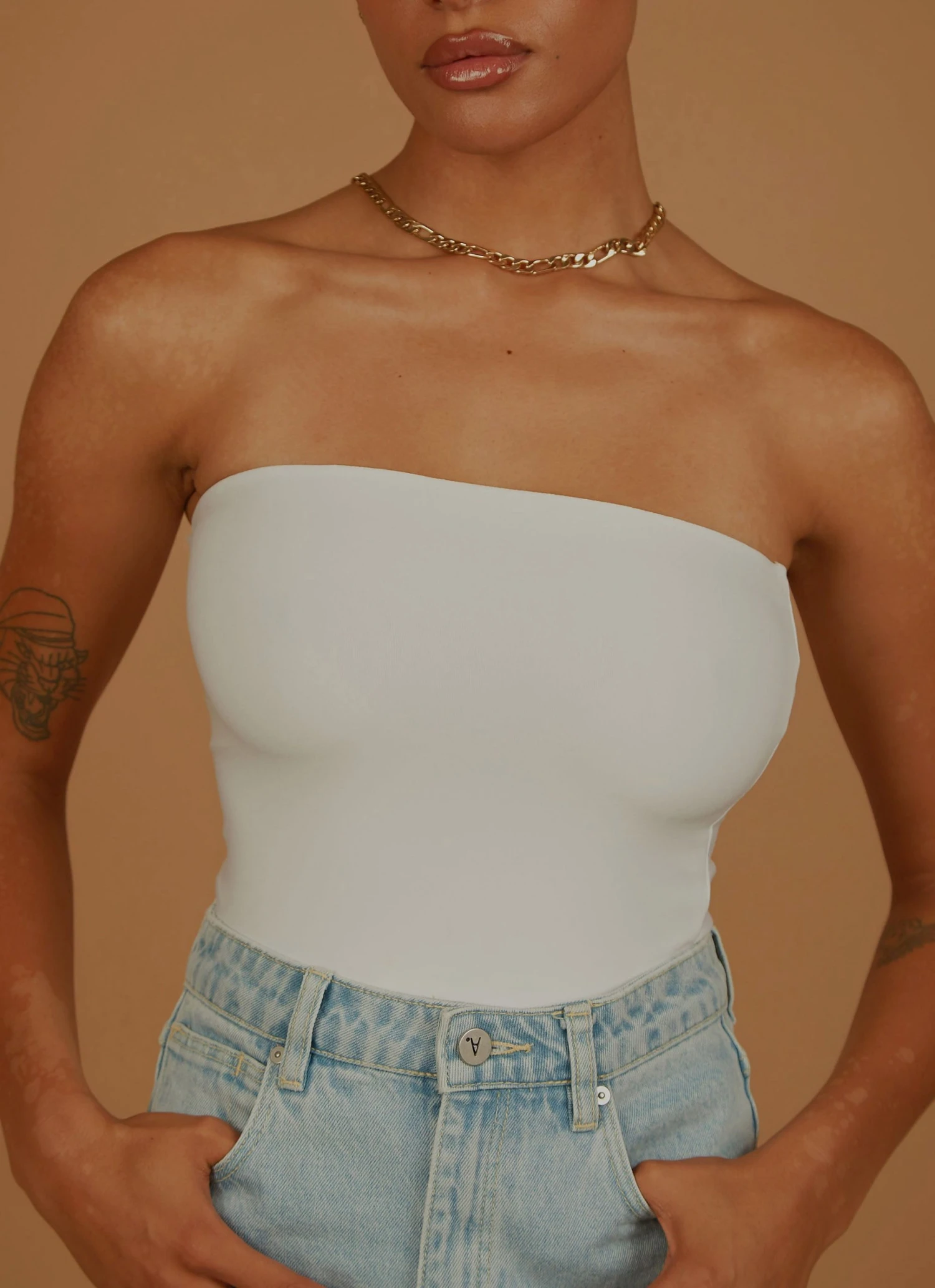 Peppermayo Exclusive Uptown Tube Top - White 3 Peppermayo Exclusive Uptown Tube Top - White
