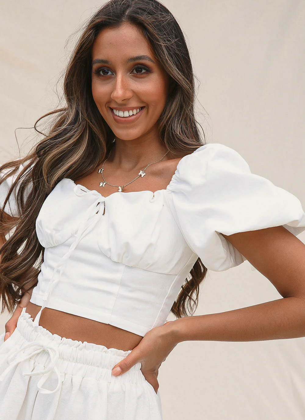 Peppermayo Vacation Drinks Crop - White 4 Peppermayo Vacation Drinks Crop - White