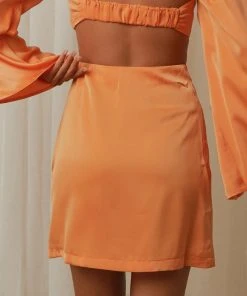Peppermayo Runway Ready Mini Skirt - Orange
