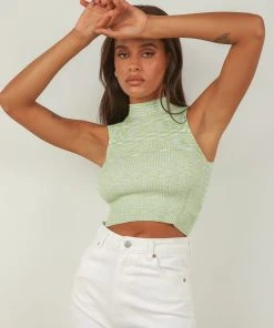 Peppermayo New & Most Loved Close To Me Knit Top - Green