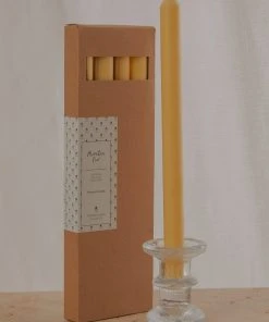 Candle Co New & Most Loved Moreton Eco Dinner Candle 4 Pack - Lemon 4 Candle Co New & Most Loved Moreton Eco Dinner Candle 4 Pack - Lemon