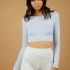 Peppermayo Breakeven Cropped Top - Blue 2 Peppermayo Breakeven Cropped Top - Blue