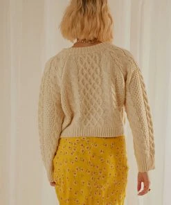 Peppermayo Hold Onto You Knit Sweater - Cream New & Most Loved 11 Peppermayo Hold Onto You Knit Sweater - Cream New & Most Loved