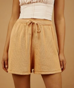 Peppermayo New Bottoms Low Tide Knit Shorts - Tan